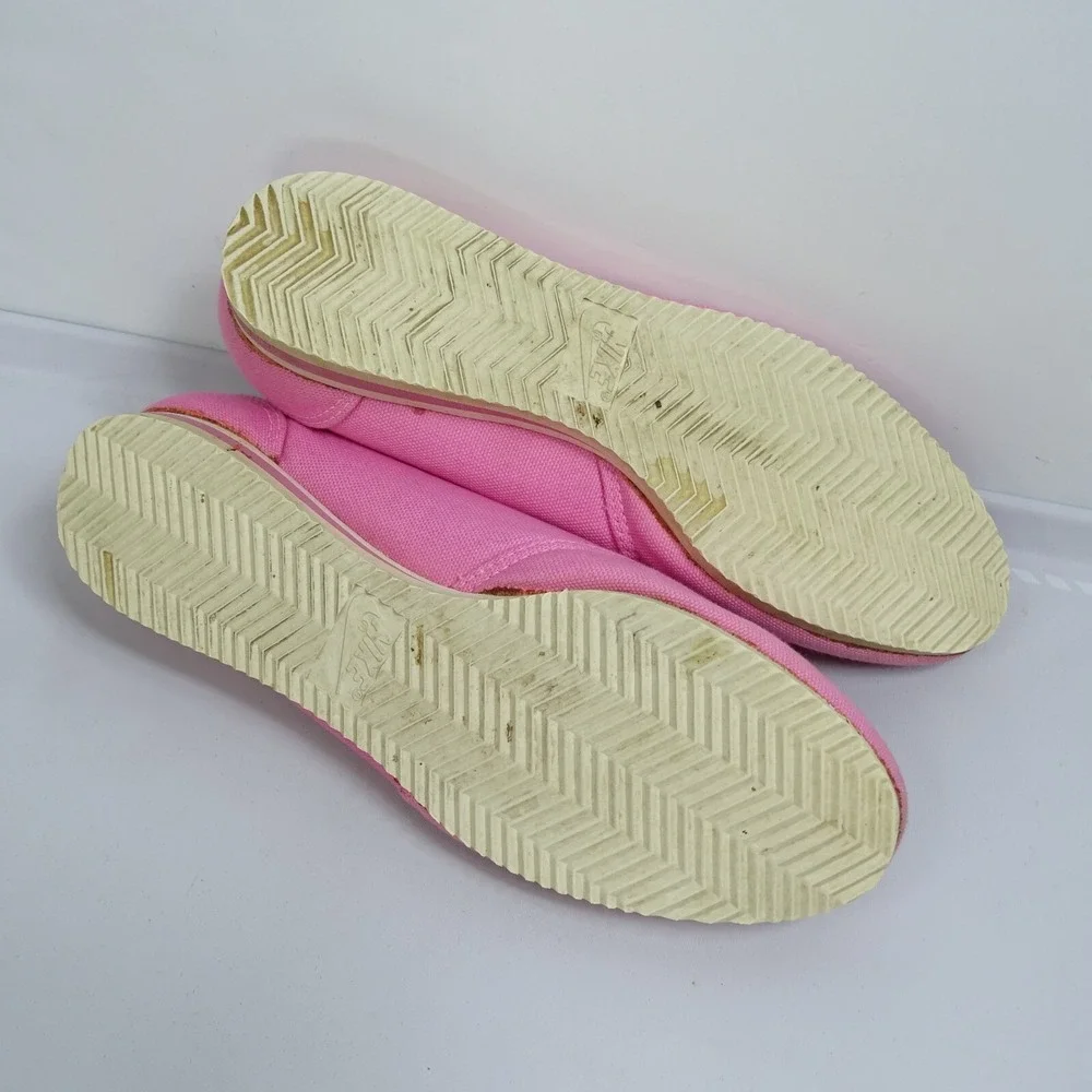 Vintage Nike 80s Women's Size 7.5 Sunburst Canvas Pink‎ Terry Inside Retro
